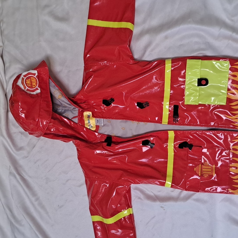 Kids size 5-6 fireman rain jacket